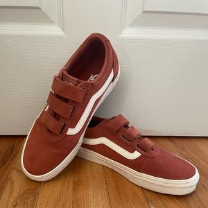 Suede Vans with Velcro (size 8.5)